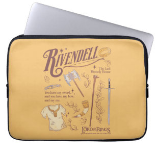 RIVENDELL™ Watercolor Collage Graphic Laptop Sleeve