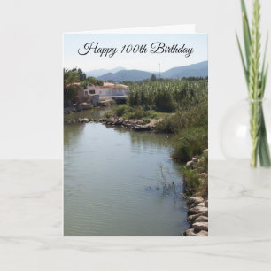River 100th Birthday Card