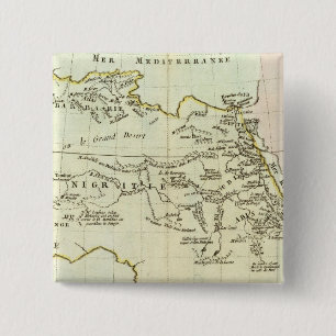 River and Mountains of Africa 15 Cm Square Badge