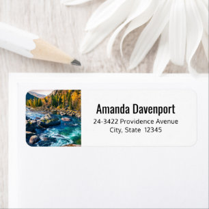 River and Mountains Scenic Photo Address