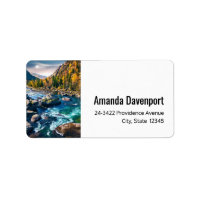 River and Mountains Scenic Photo Address