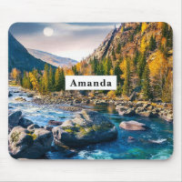 River and Mountains Scenic Photo