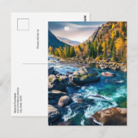River and Mountains Scenic Photo