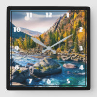 River and Mountains Scenic Photo