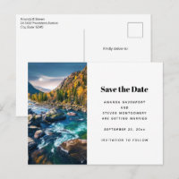 River and Mountains Scenic Photo Wedding