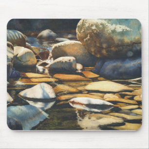 River and wildlife designs by Mary Rollins Mouse Mat