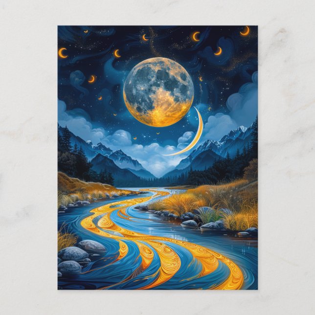 River and Woodlands Postcard (Front)