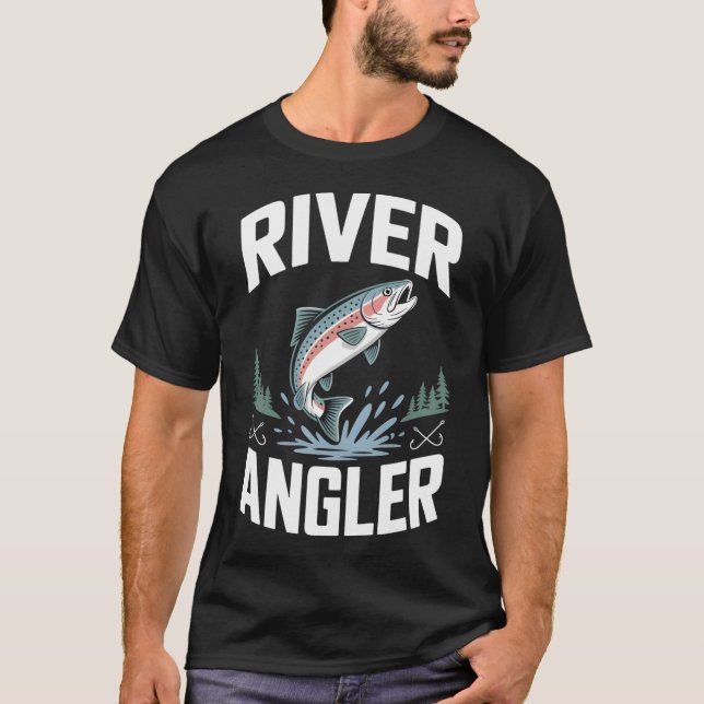 River Angler Fly Fishing T-Shirt (Front)
