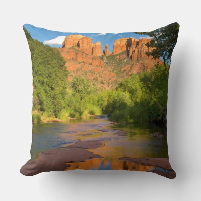 River at Red Rock Crossing, Arizona Cushion (Front)