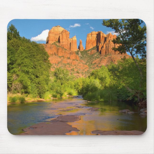River at Red Rock Crossing, Arizona Mouse Mat (Front)