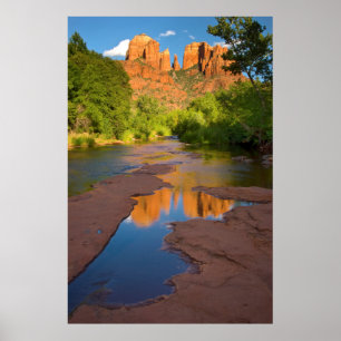 River at Red Rock Crossing, Arizona Poster