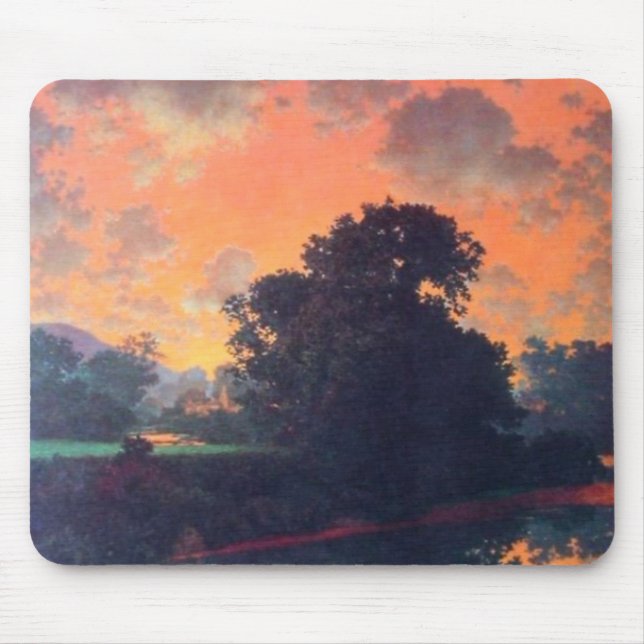 River At Scutney By Maxfield Parrish Mouse Mat (Front)