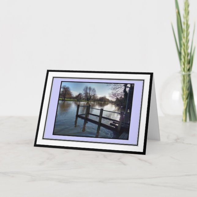 River Avon, Stratford-Upon-Avon Greetings Card (Front)