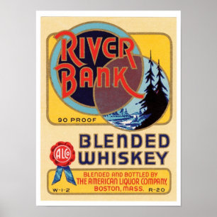 River Bank Blended Whiskey Poster