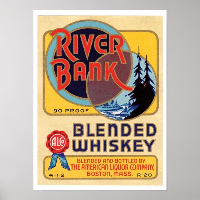 River Bank Blended Whiskey Poster (Front)
