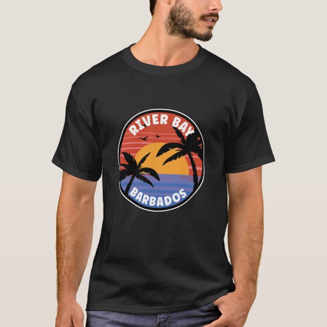 River Bay Barbados Sunrise T-Shirt (Front)