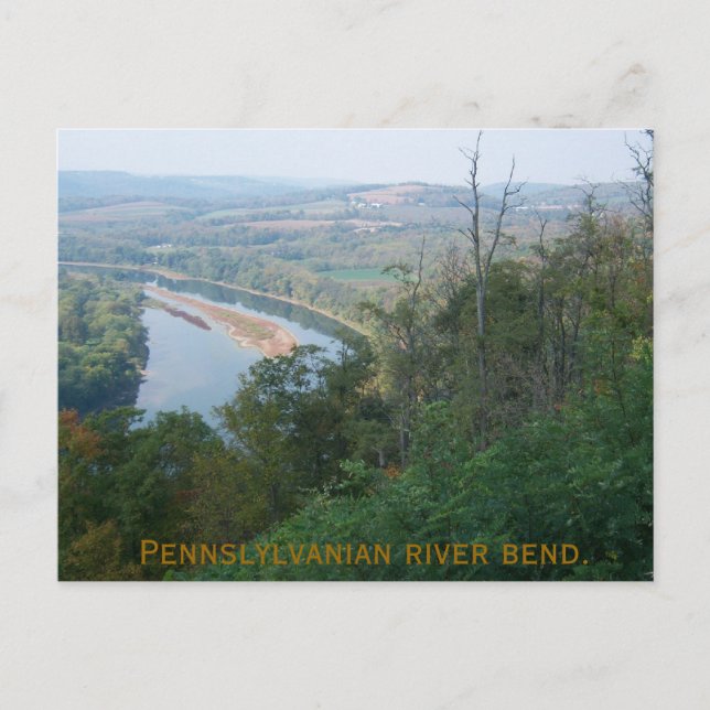 river bend, Pennsylvanian river bend. Postcard (Front)