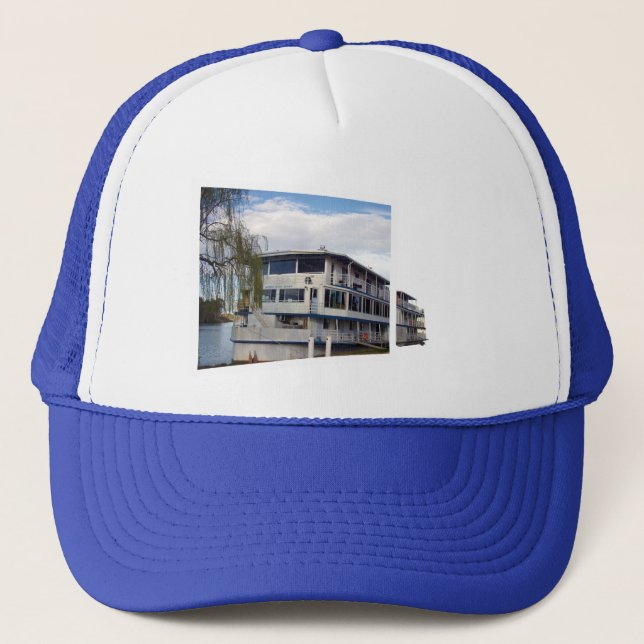 River Boat Pop Out Art,  Trucker Hat (Front)