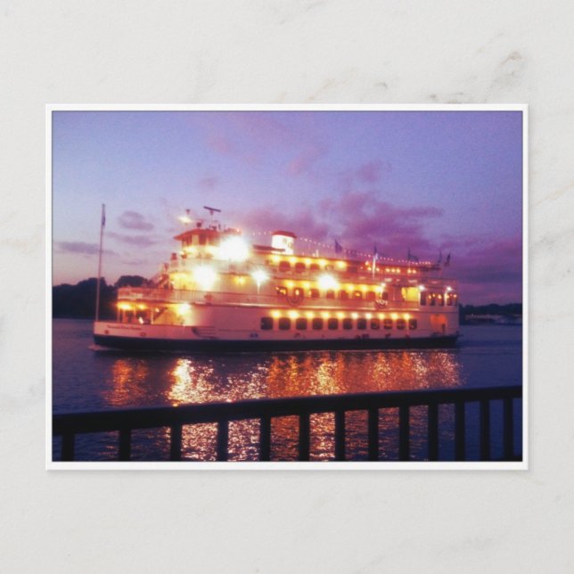 River Boat Savannah Georgia Postcard (Front)