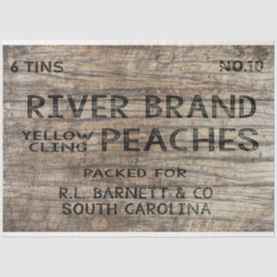 River Brand Peaches Decoupage Tissue Paper