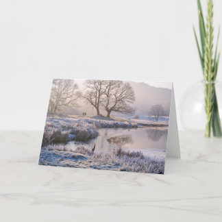 River Brathay frosty morning, The Lake District Card