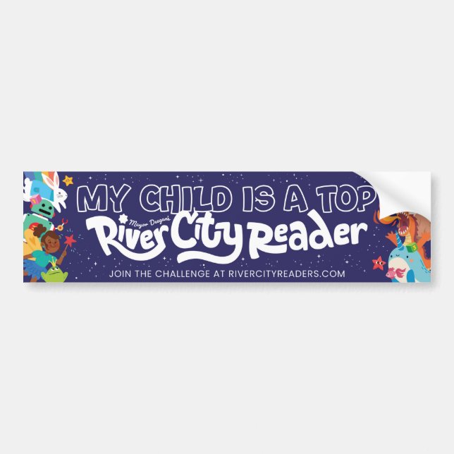River City Readers Bumper Sticker (Front)