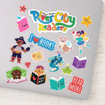 River City Readers Sticker Sheet