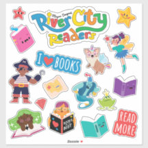 River City Readers Sticker Sheet XL