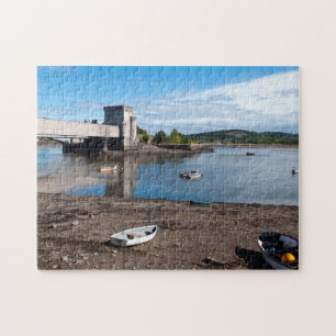 River Conwy Rail Bridge and Tower Jigsaw Puzzle