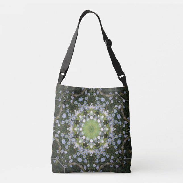 River Daisies by Moonlight Cross Body/Tote Crossbody Bag (Back)