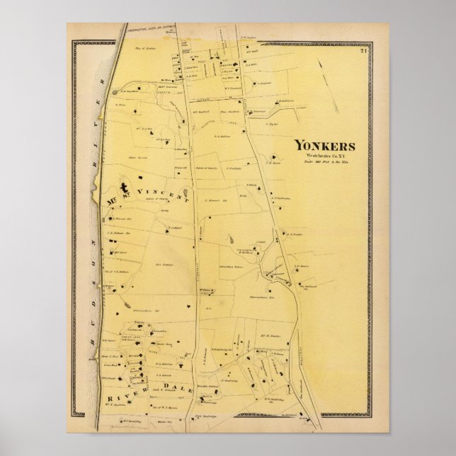 River Dale and Mt St Vincent Atlas Map Poster (Front)