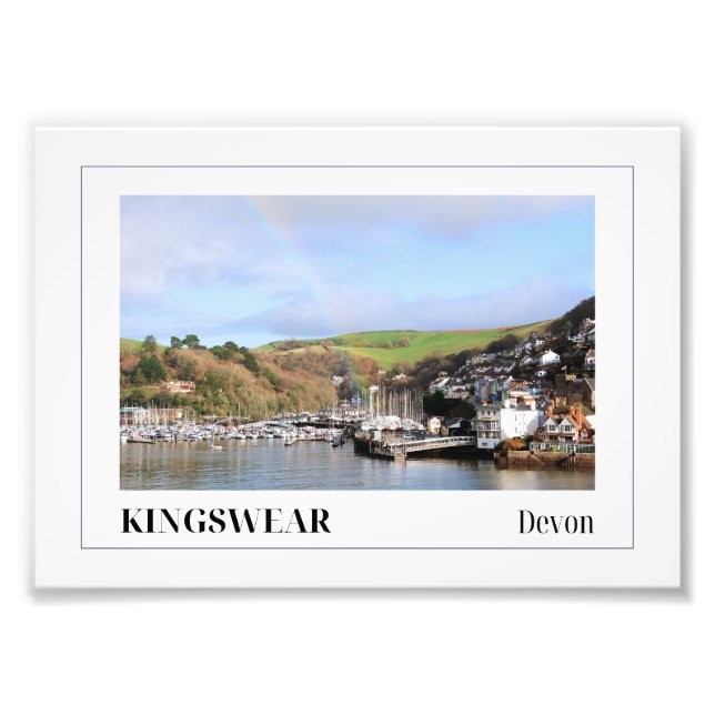 River Dart Rainbow, Kingswear, Devon Photo Print (Front)
