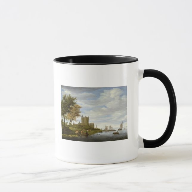 River Estuary with a castle Mug (Right)