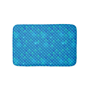 river fish scales bath mat
