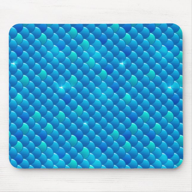river fish scales mouse mat (Front)