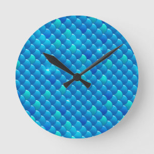 river fish scales round clock