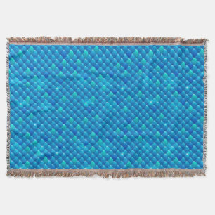 river fish scales throw blanket