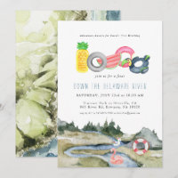 River Floating Tubing Party | Watercolor Floaties