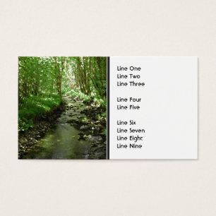 River flowing through woodland.