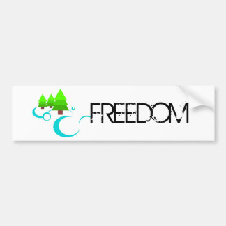 River Freedom Bumper Sticker