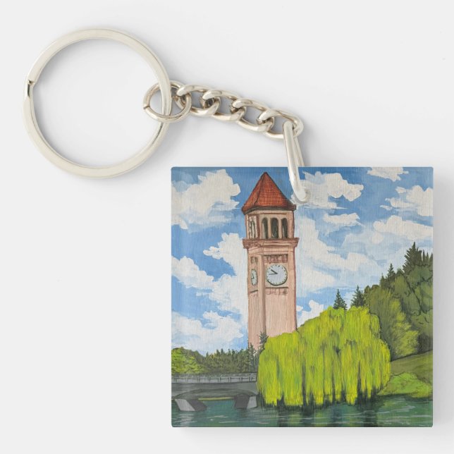 River Front Park View  Key Ring (Front)