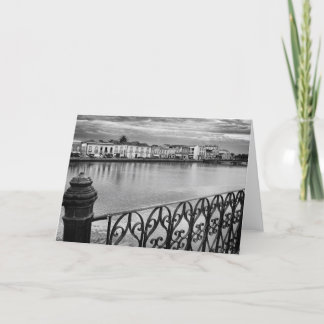 River Gilao, Tavira blank greetings card