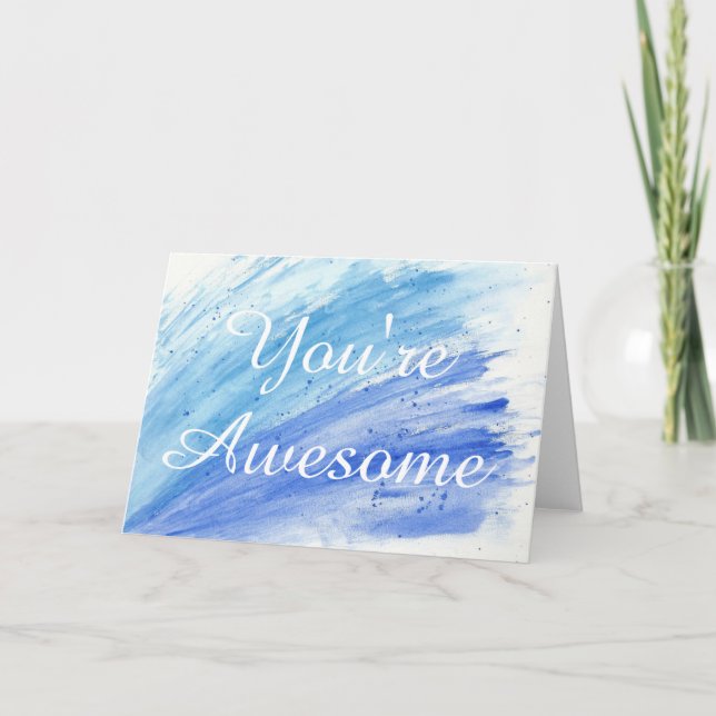 River Greeting WaterColor card (Front)