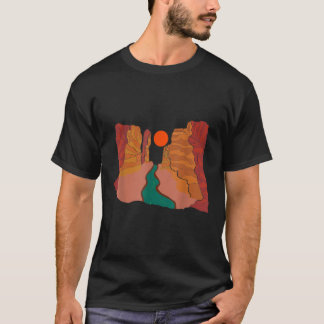 River Guardians Desert Sunset Rafting Kayaking Gra T-Shirt