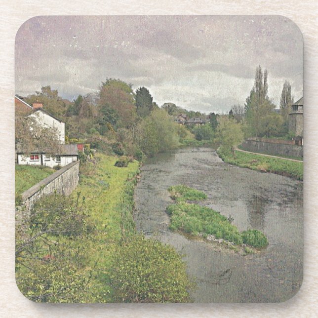 River Hafren in Newtown, Powys Coaster (Front)