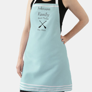 River House Custom Family Name Established Date Apron