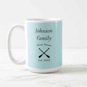River House custom family name year established Coffee Mug
