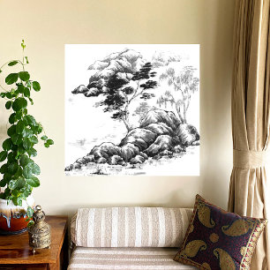 River Impression Canvas Print