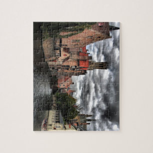 River in Bruges City, Belguim Jigsaw Puzzle