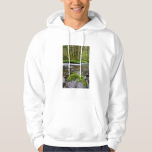 River in green forest, Oregon Hoodie